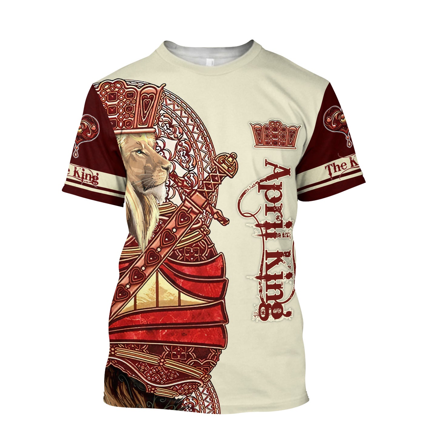 April King Lion 3D All Over Printed Unisex Shirts