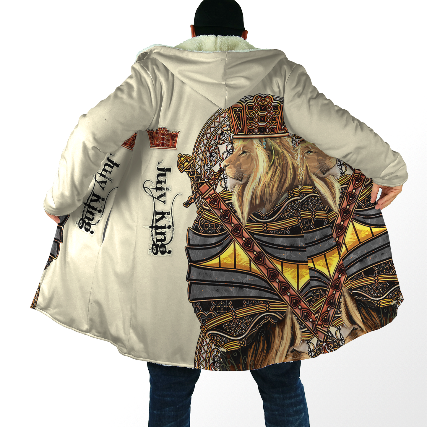 July Black King Lion 3D All Over Printed Unisex Shirts