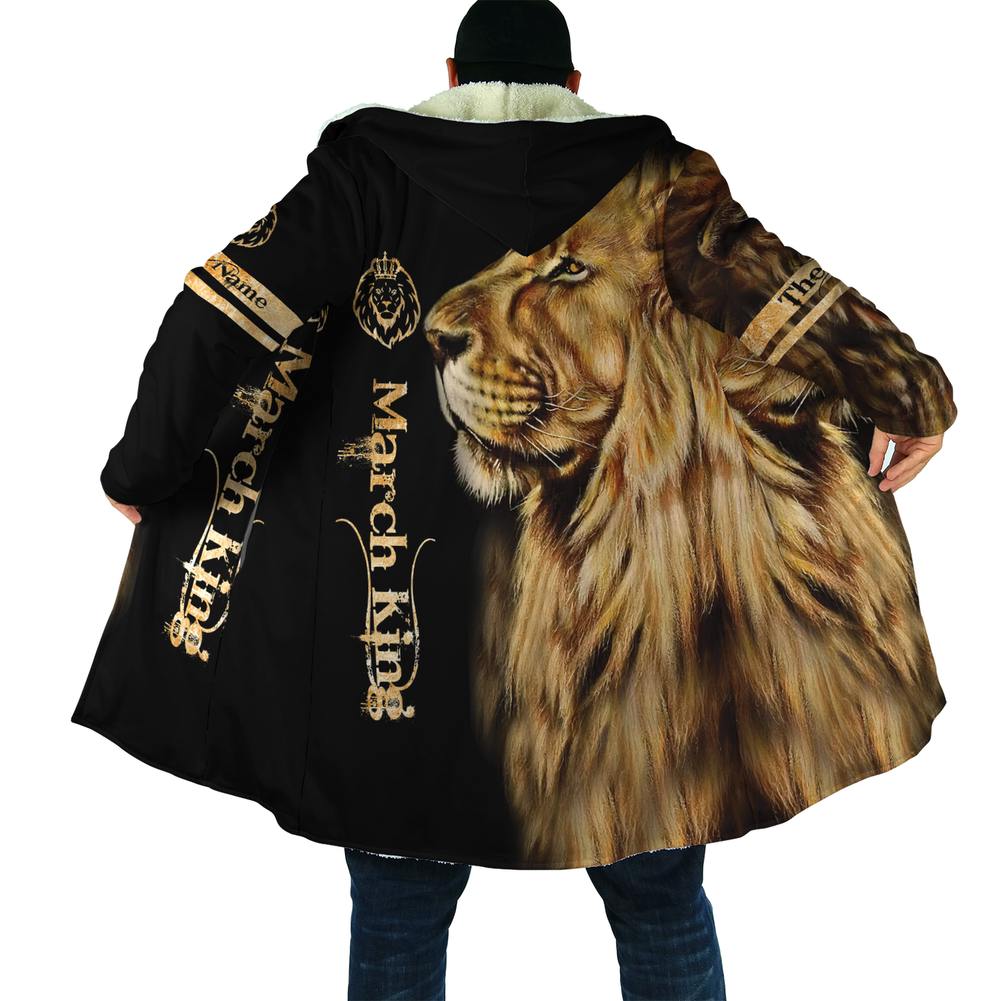 Custom Name March King Lion 3D All Over Printed Unisex Shirt