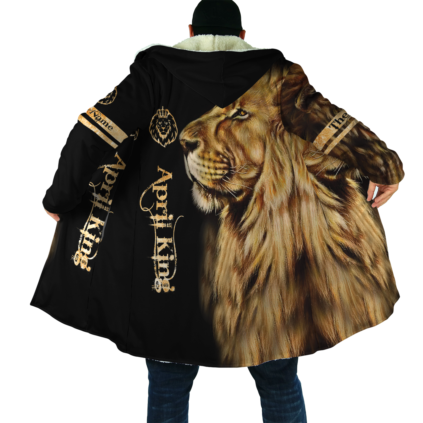 Custom Name April King Lion 3D All Over Printed Unisex Shirts