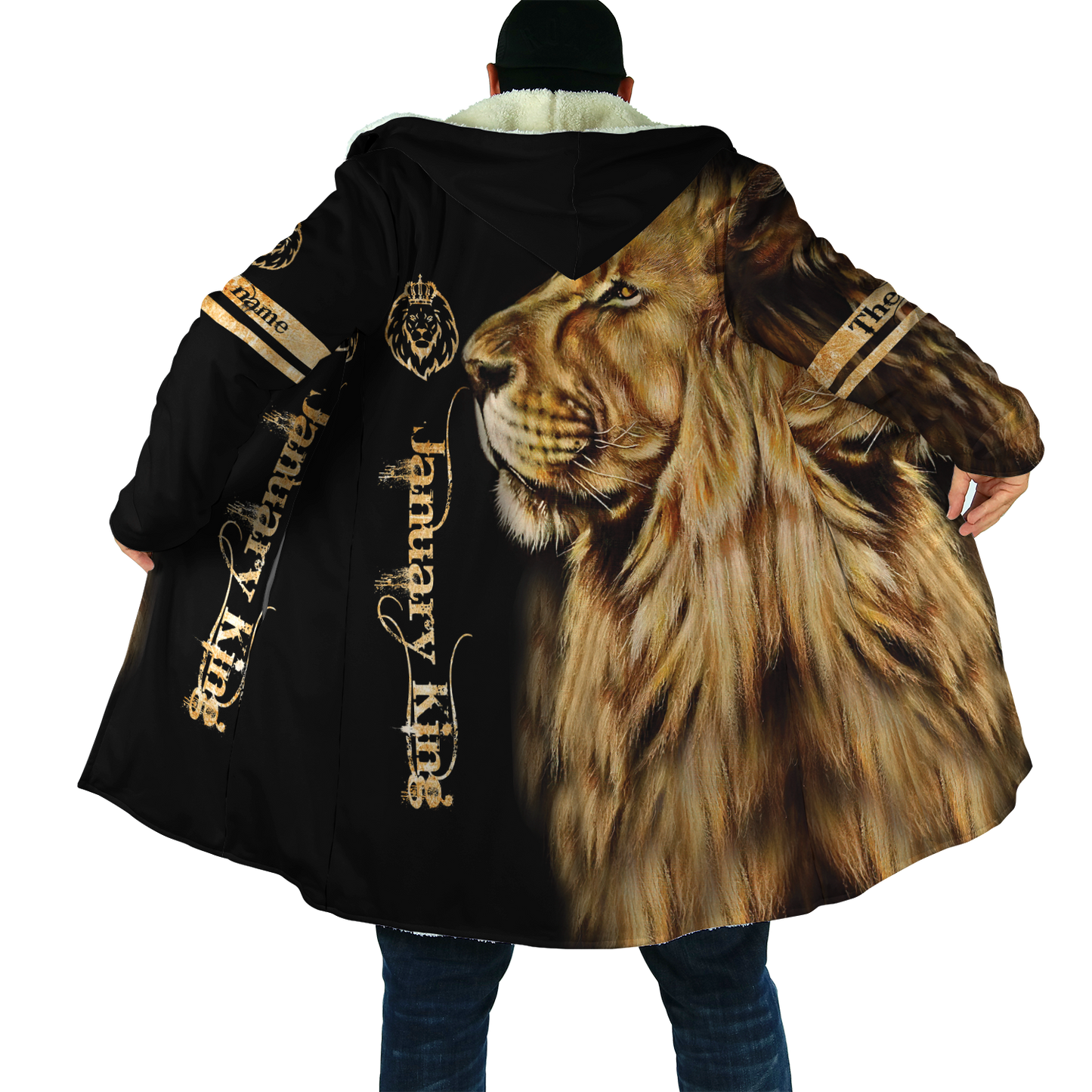 Custom Name January King Lion 3D All Over Printed Unisex Shirt