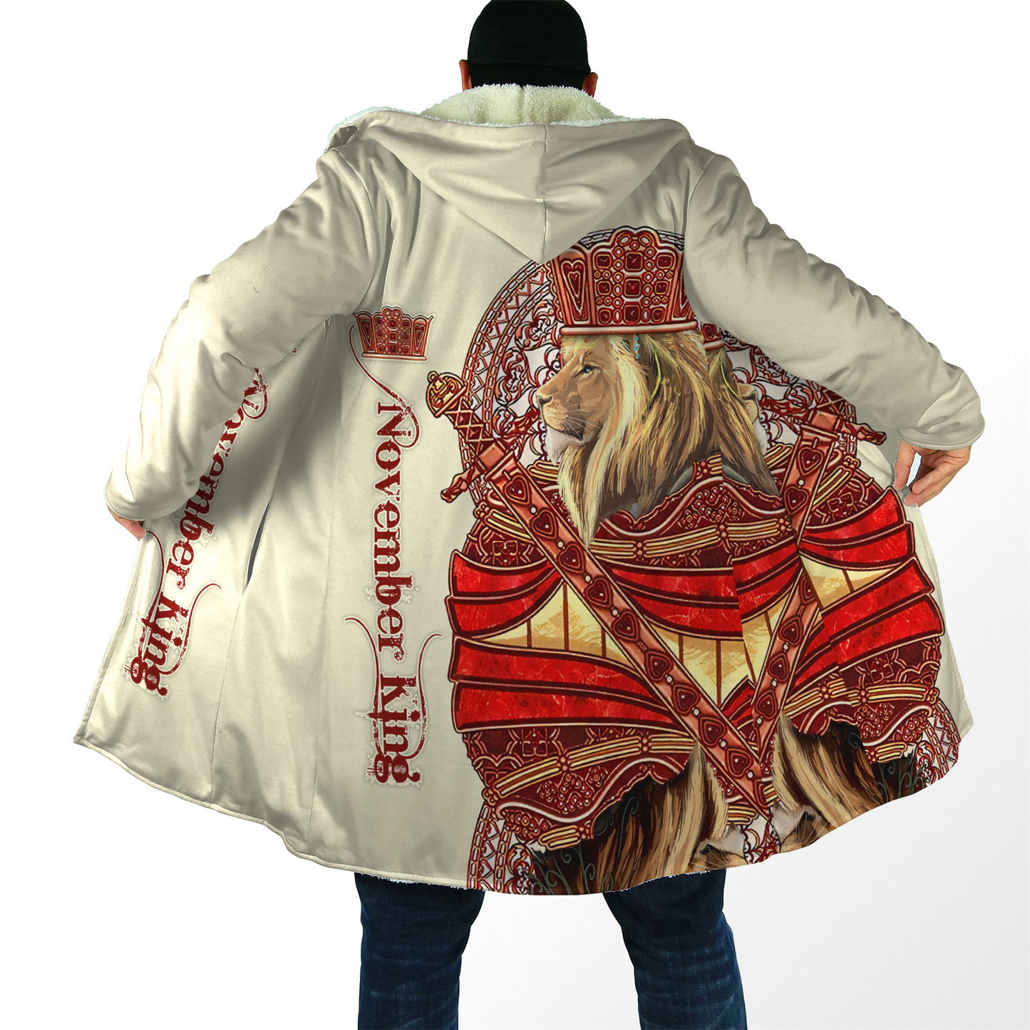 Custom Name November King Lion 3D All Over Printed Unisex Shirts