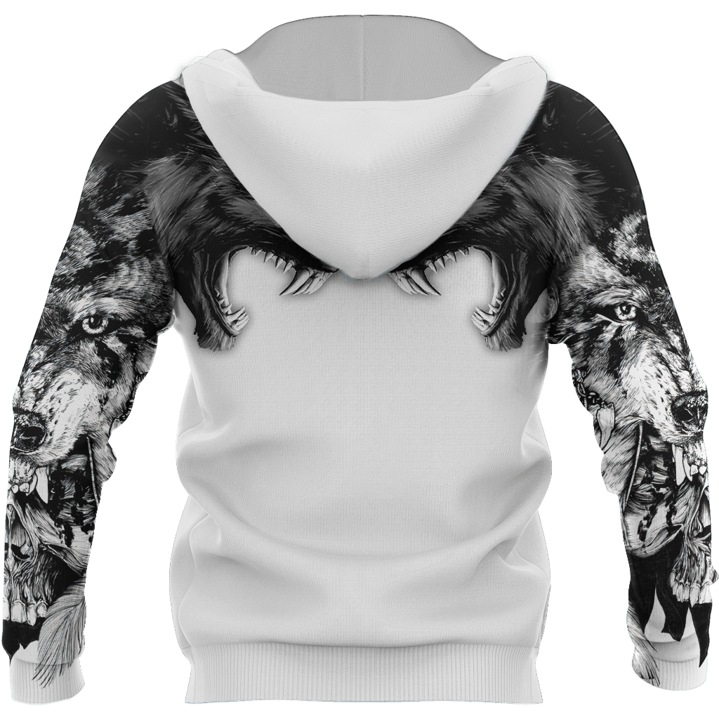 Tattoo wolf 3D hoodie shirt for men and women AM102014S