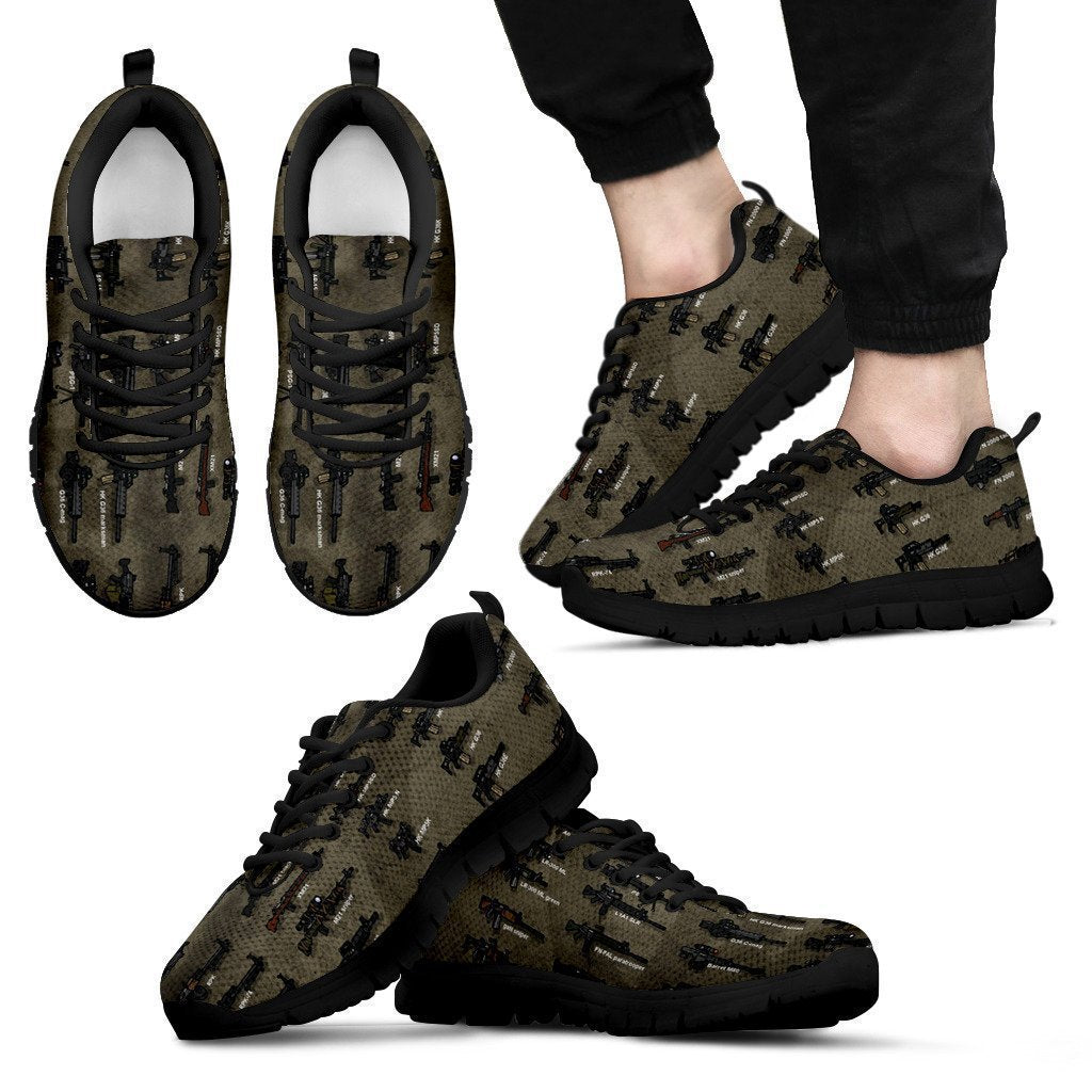 Gun Shoes-Shoes-6teenth Outlet-Men's Sneakers - Black - Gun-US5 (EU38)-Vibe Cosy™