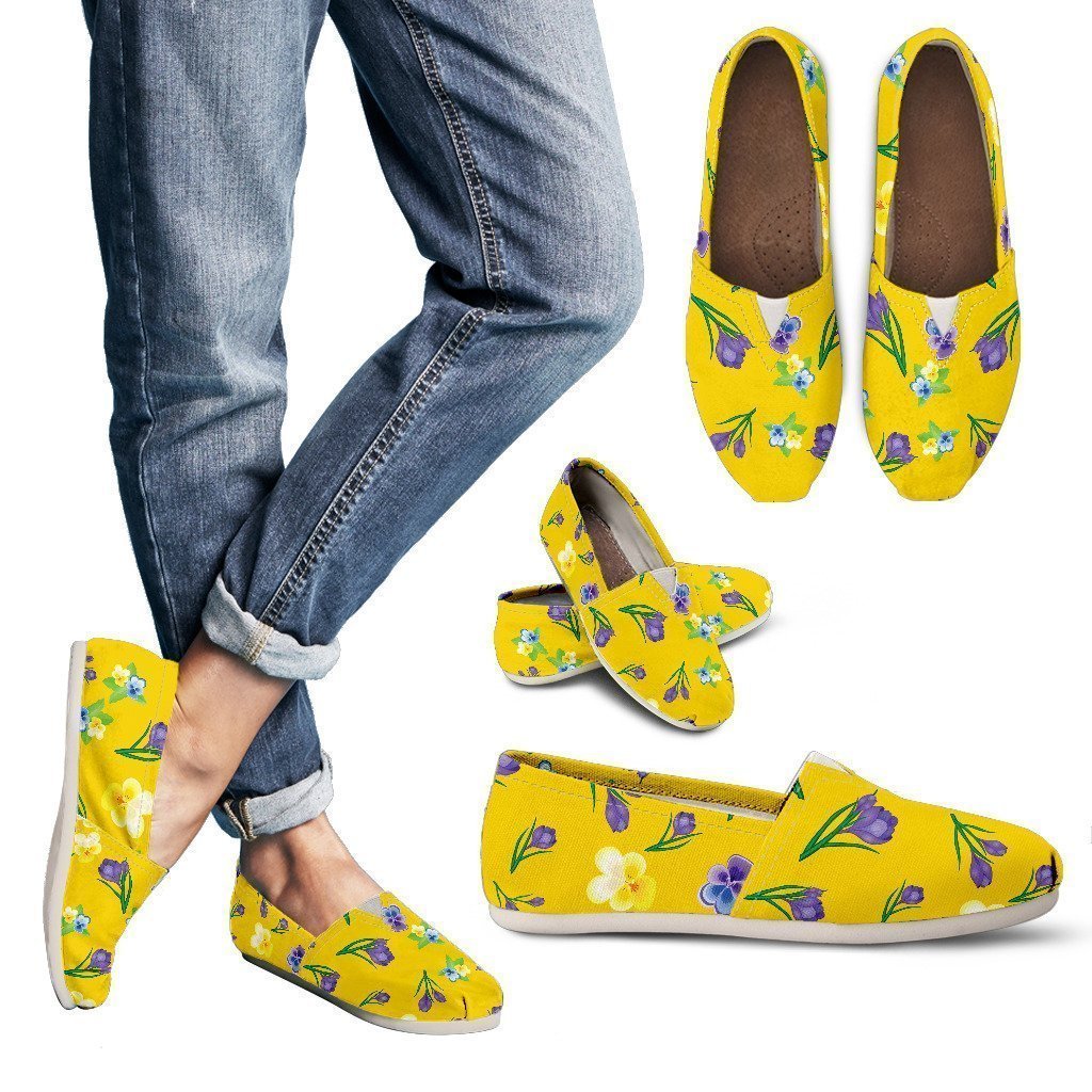 Yellow Flower Women's Casual Shoes-6teenth World™-Women's Casual Shoes-US6 (EU36)-Vibe Cosy™