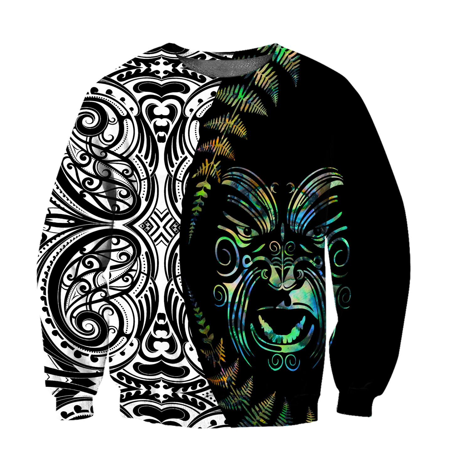 Maori paua shell 3d all over printed shirt and short for man and women HHT21072003-Apparel-PL8386-Sweatshirt-S-Vibe Cosy™