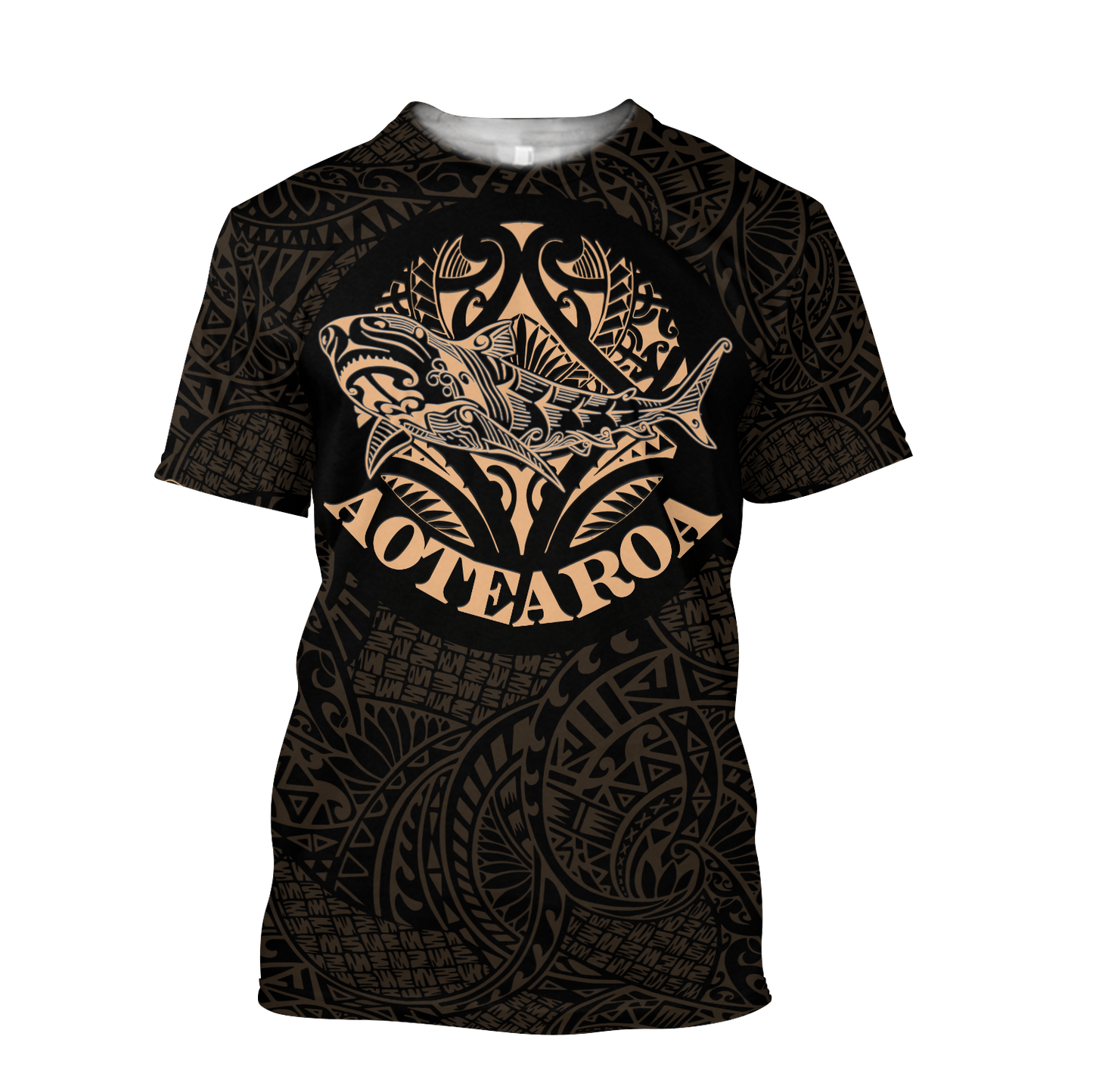 Maori shark tattoo 3d all over printed shirt and short for man and women HHT17072001-Apparel-PL8386-T-shirt-S-Vibe Cosy™