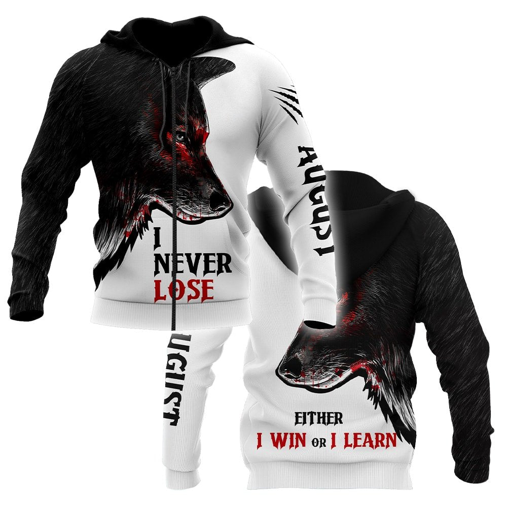 Wolf - August Guy Never Lose 3D All Over Printed Unisex Shirts