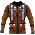 Native Cowboy Jacket No5 Cosplay 3D Over Printed Unisex Deluxe Hoodie ML