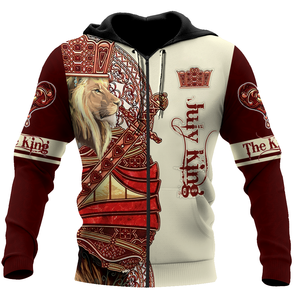 July King Lion Royal 3D All Over Printed Unisex Shirts