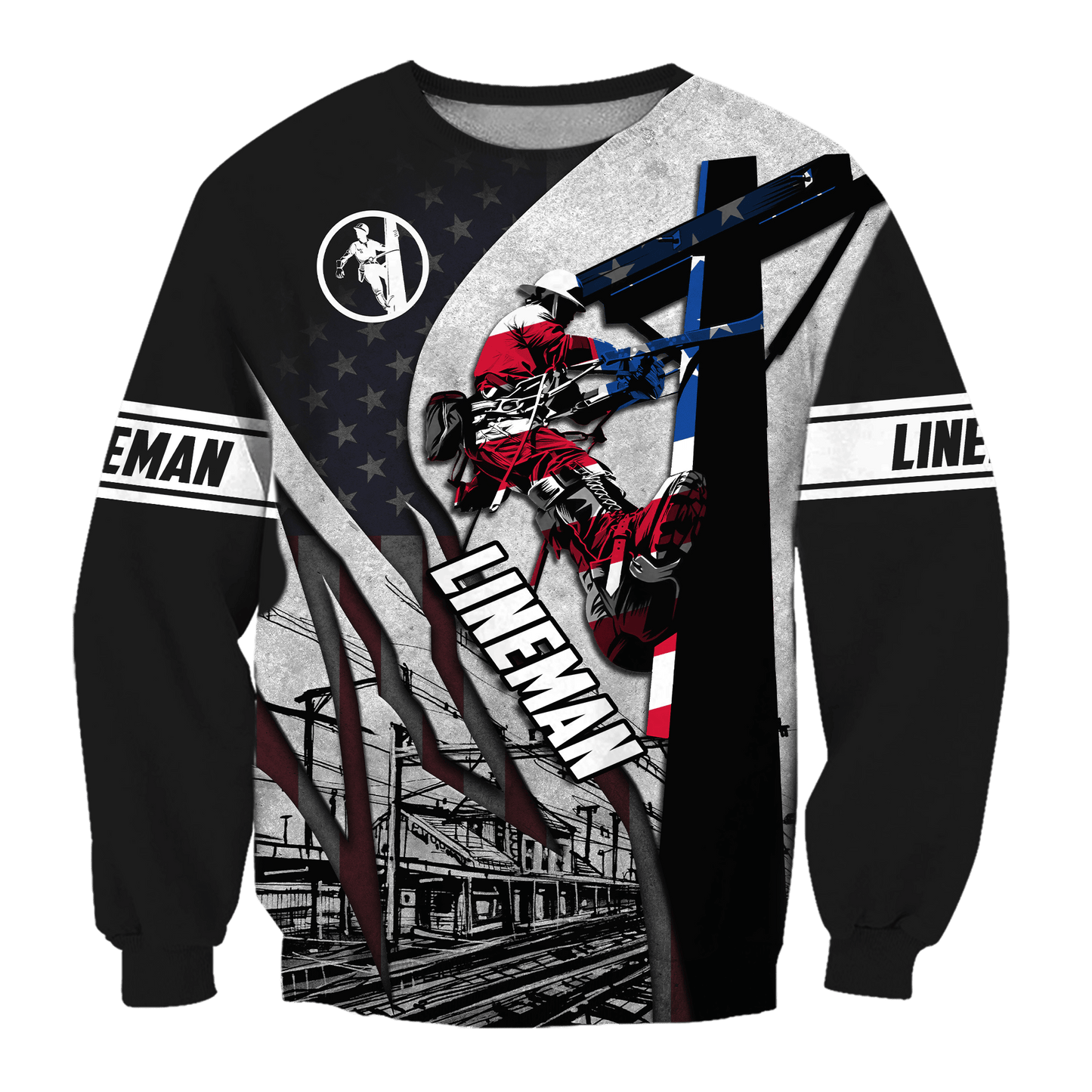 Premium Unisex All Over Printed Lineman Shirts MEI
