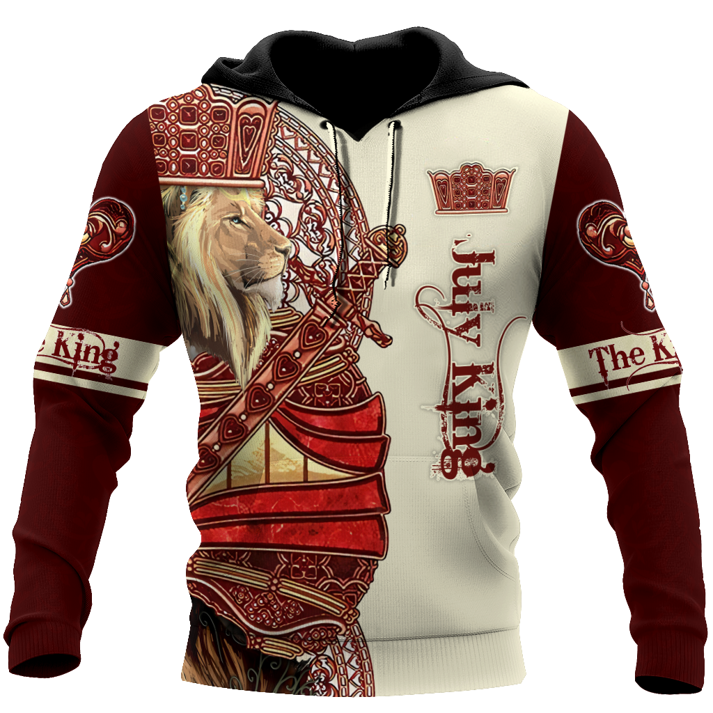 July King Lion Royal 3D All Over Printed Unisex Shirts