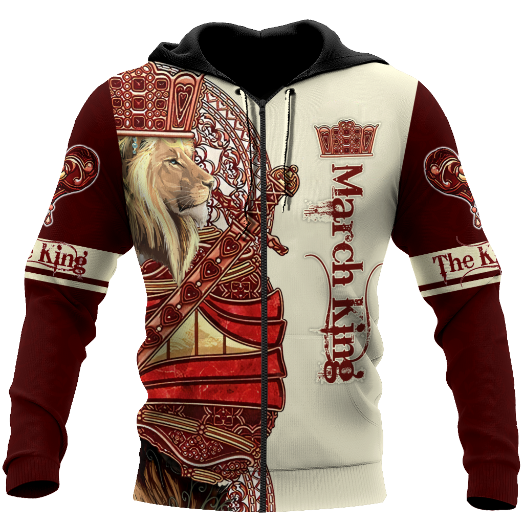 March King Lion 3D All Over Printed Unisex Shirts