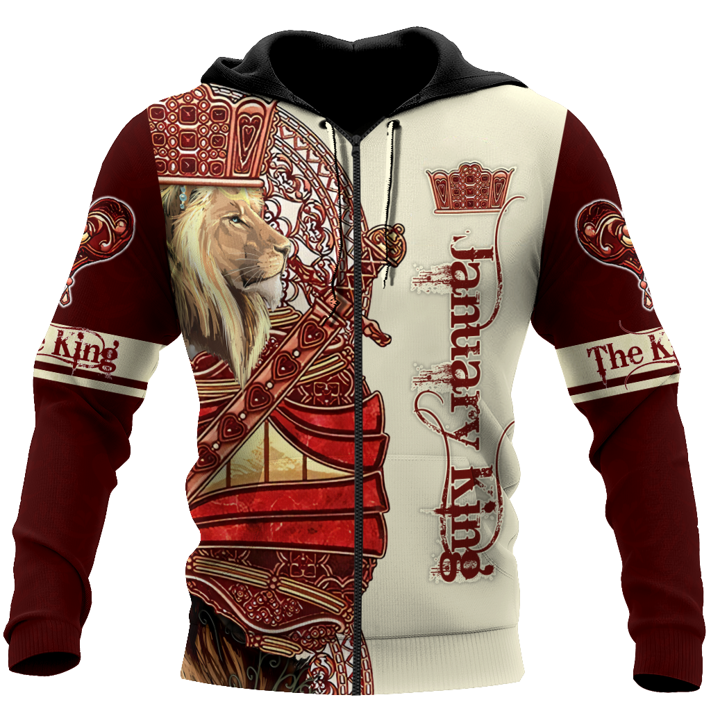January King Lion 3D All Over Printed Unisex Shirts