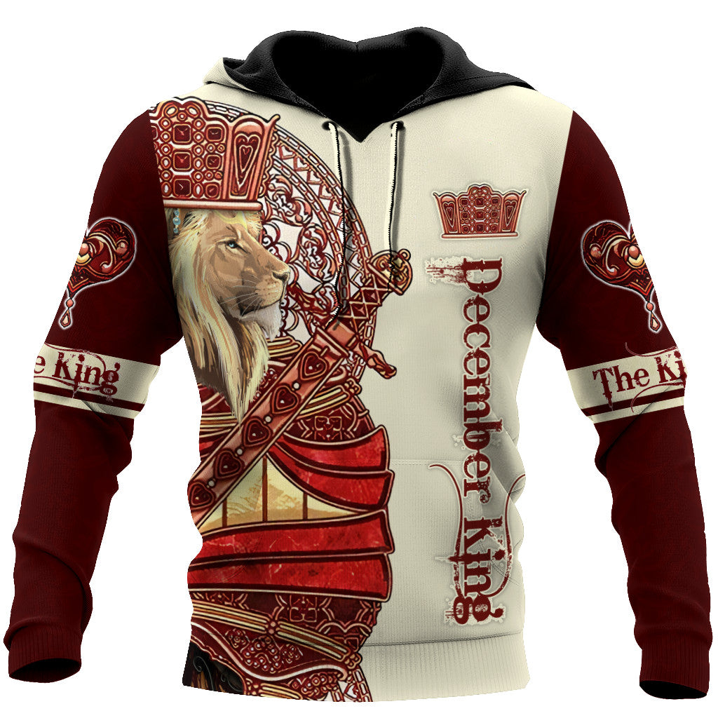 December Lion Royal King 3D All Over Printed Unisex Shirts