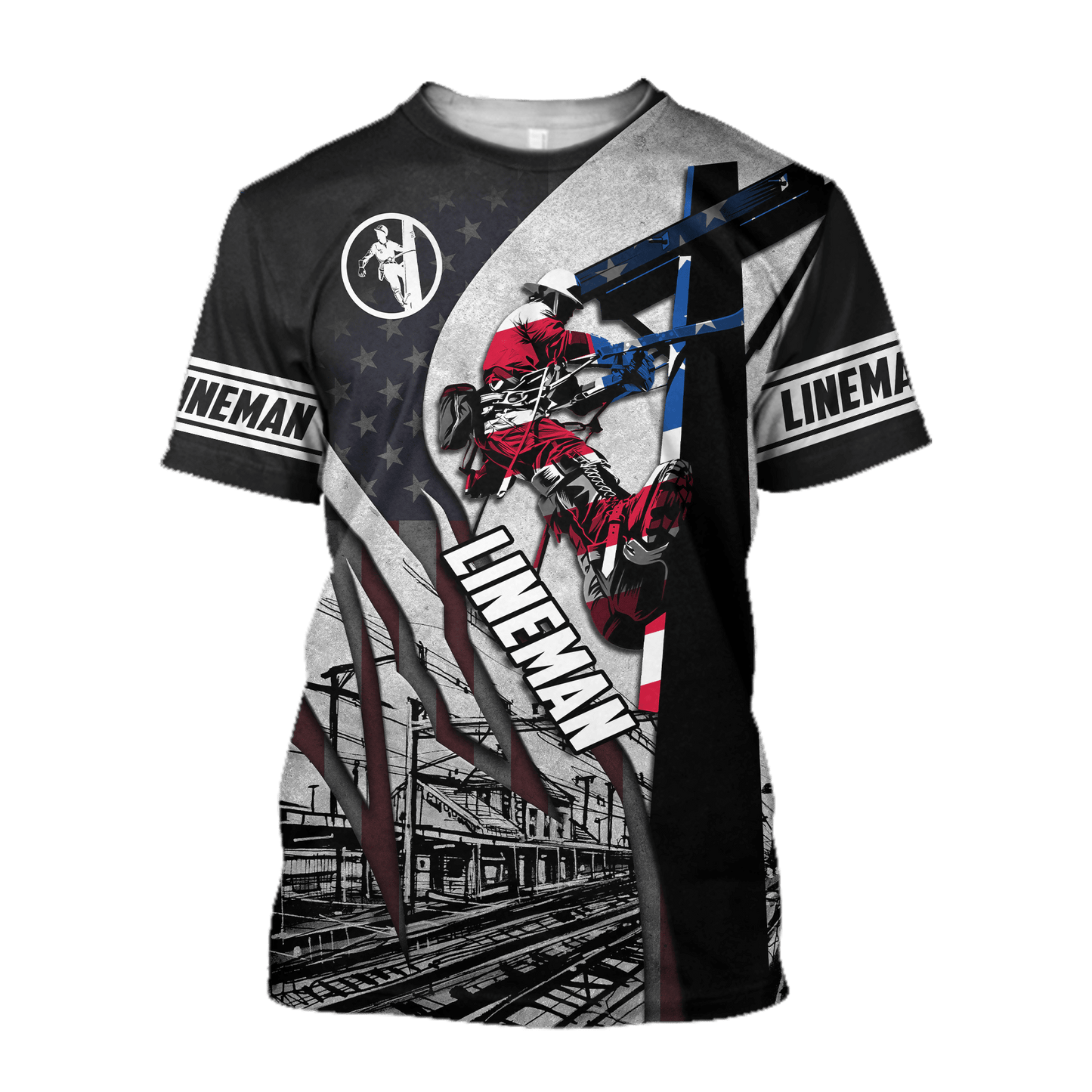Premium Unisex All Over Printed Lineman Shirts MEI