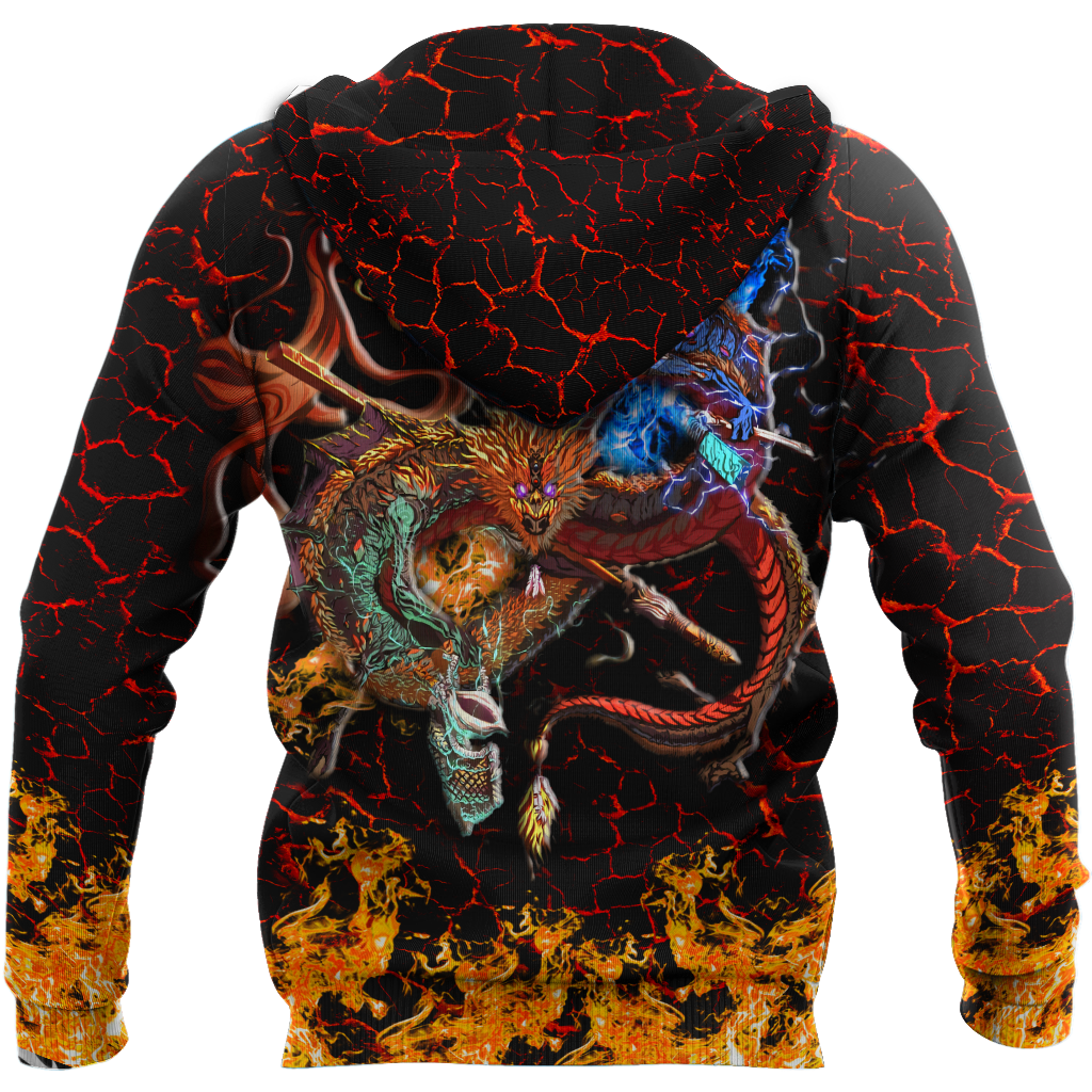 Maui taniwha art new zealand 3d all over printed shirt and short for man and women-Apparel-PL8386-Hoodie-S-Vibe Cosy™