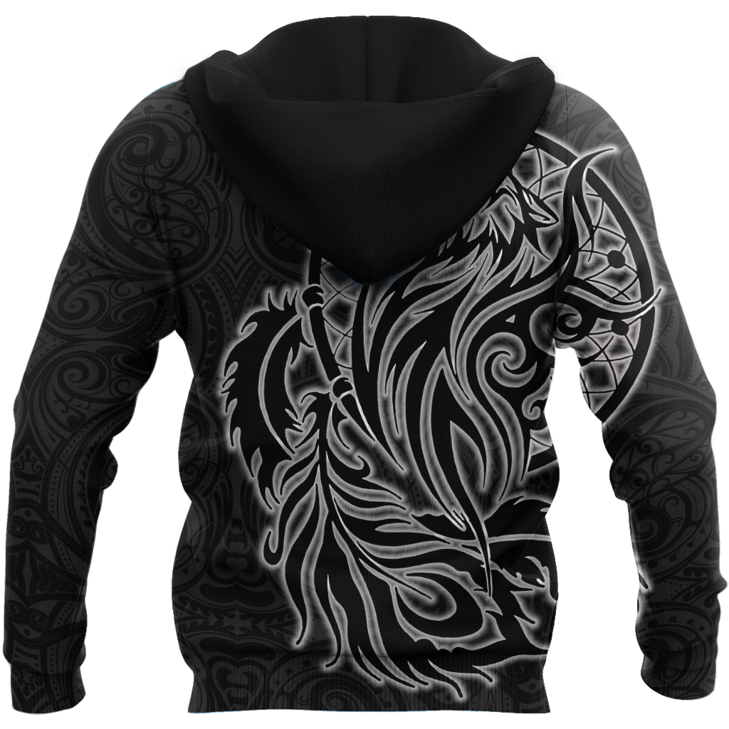 Maori dream catcher wolf tattoo 3d all over printed shirt and short for man and women HHT17072002-Apparel-PL8386-Hoodie-S-Vibe Cosy™