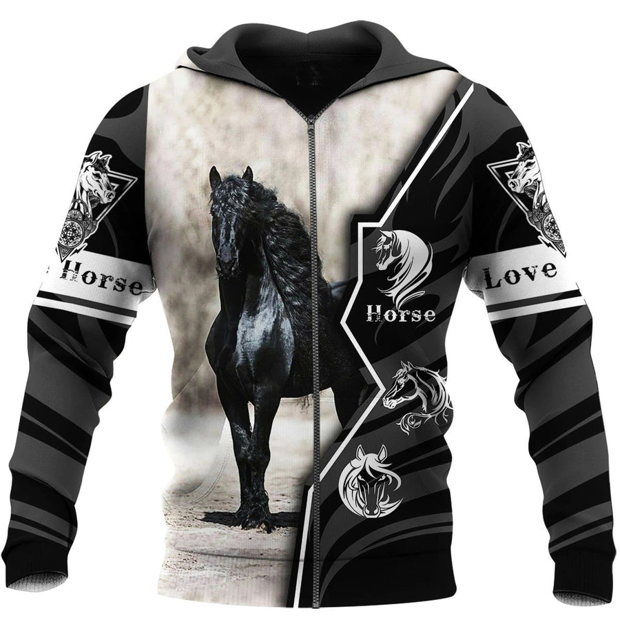 Love Horse 3D All Over Printed Shirts TA040906-Apparel-TA-Hoodie-S-Vibe Cosy™