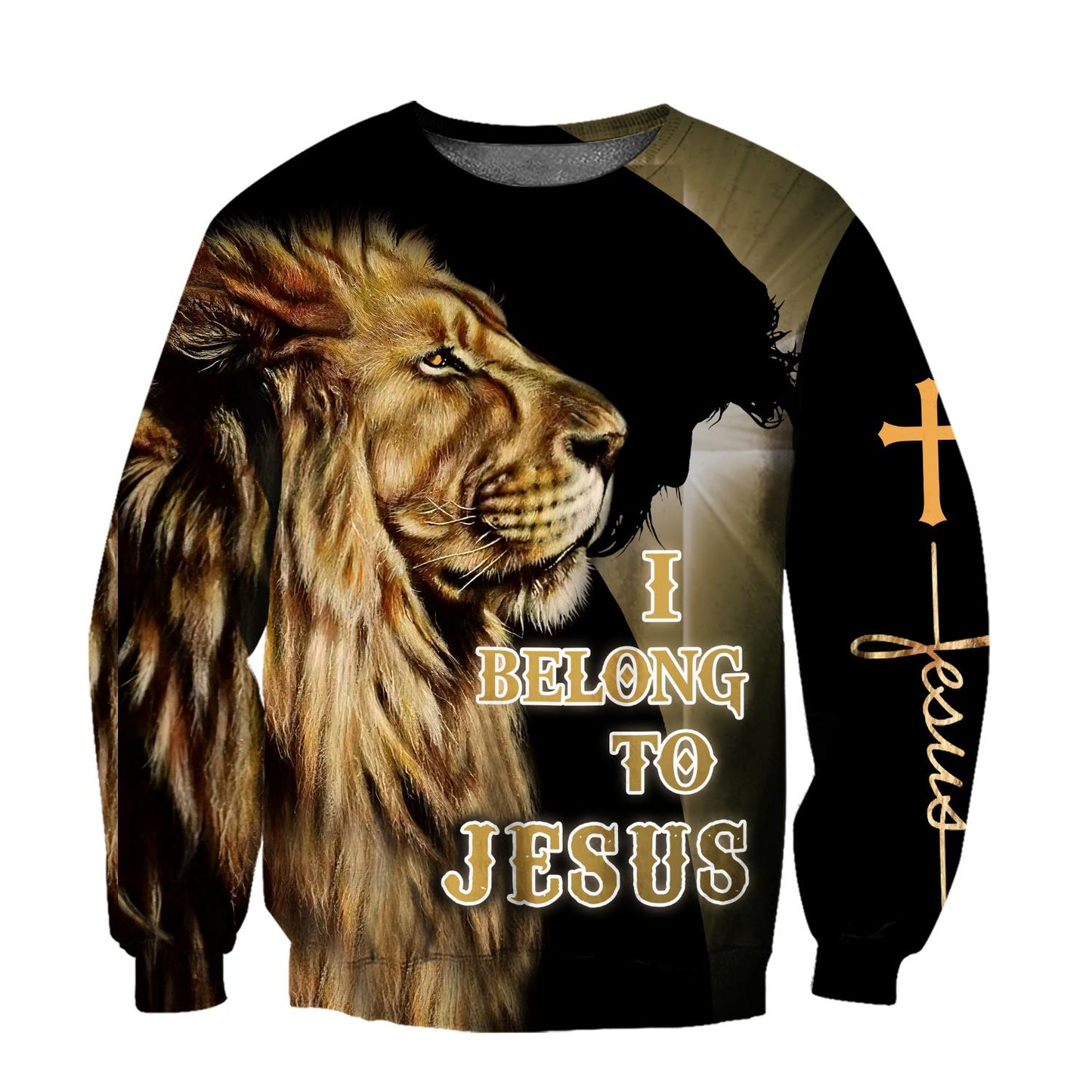 Lion love Jesus Over Printed Unisex Shirts