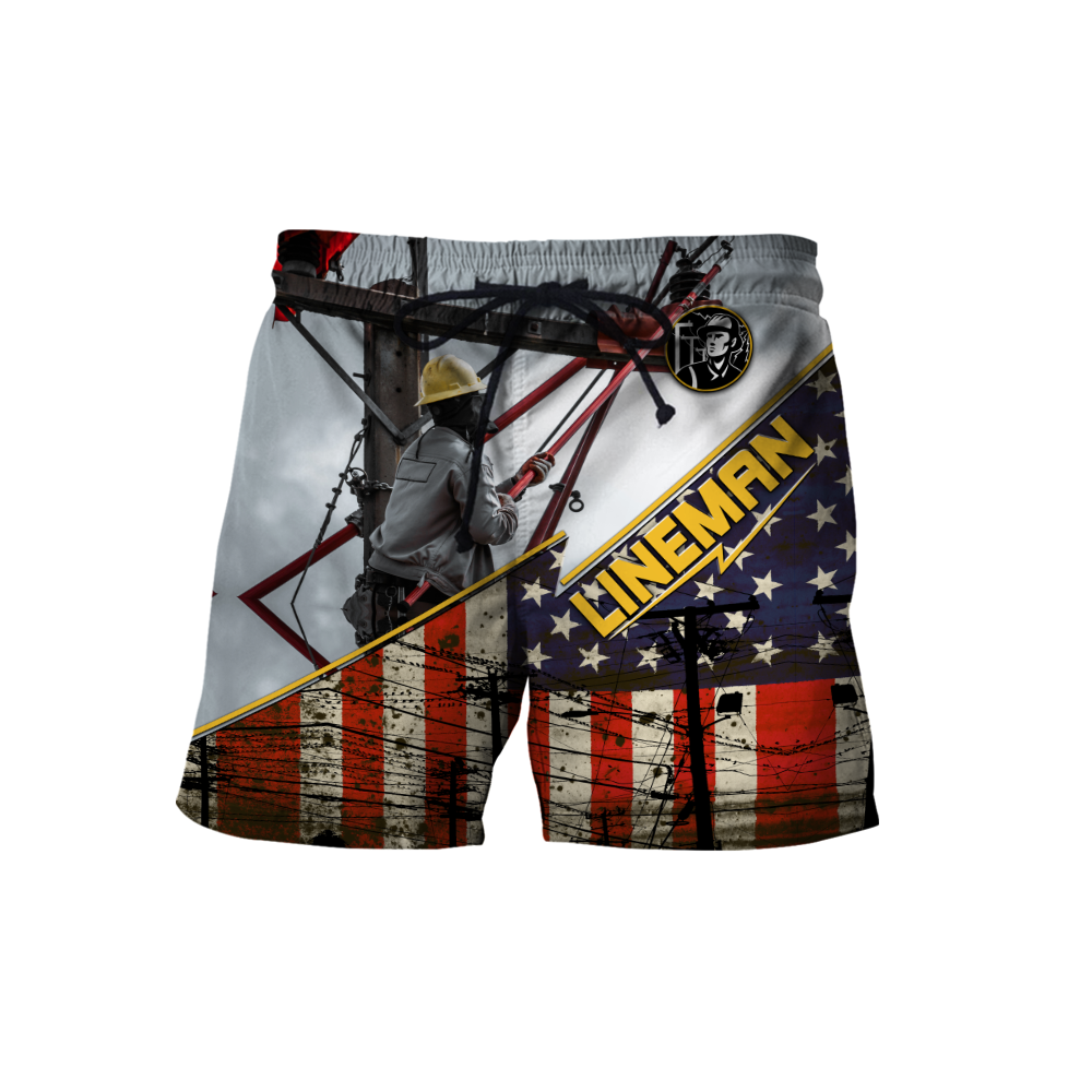 Premium American Lineman All Over Printed Shirts For Men And Women MEI