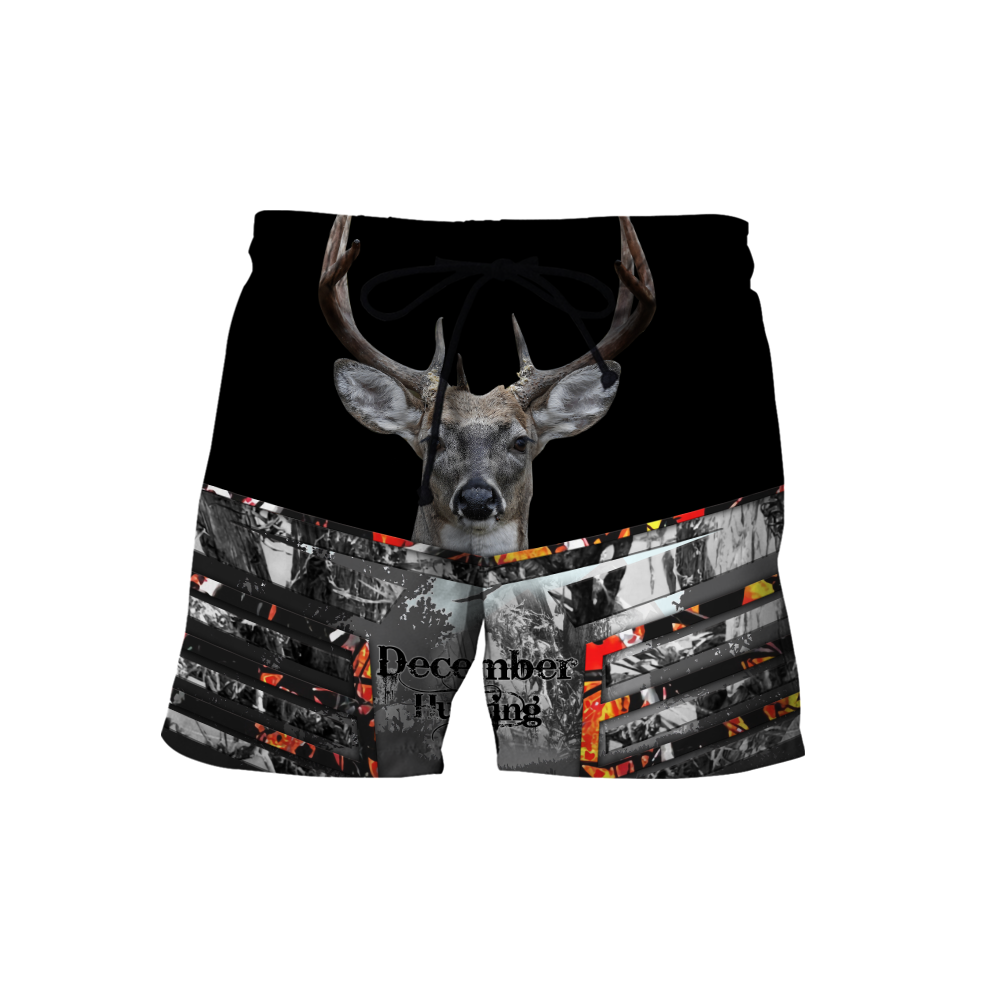 Premium December Deer Hunting 3D All Over Printed Shirts