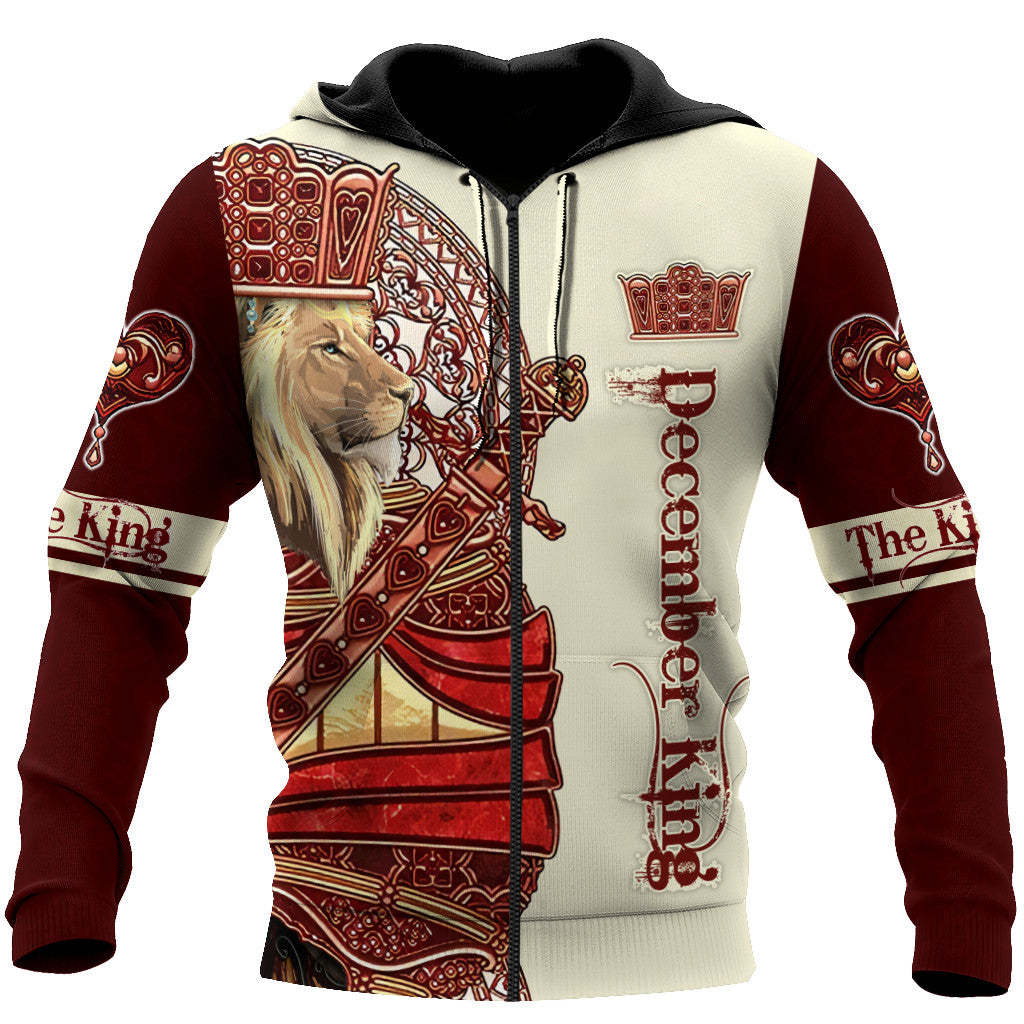 December Lion Royal King 3D All Over Printed Unisex Shirts