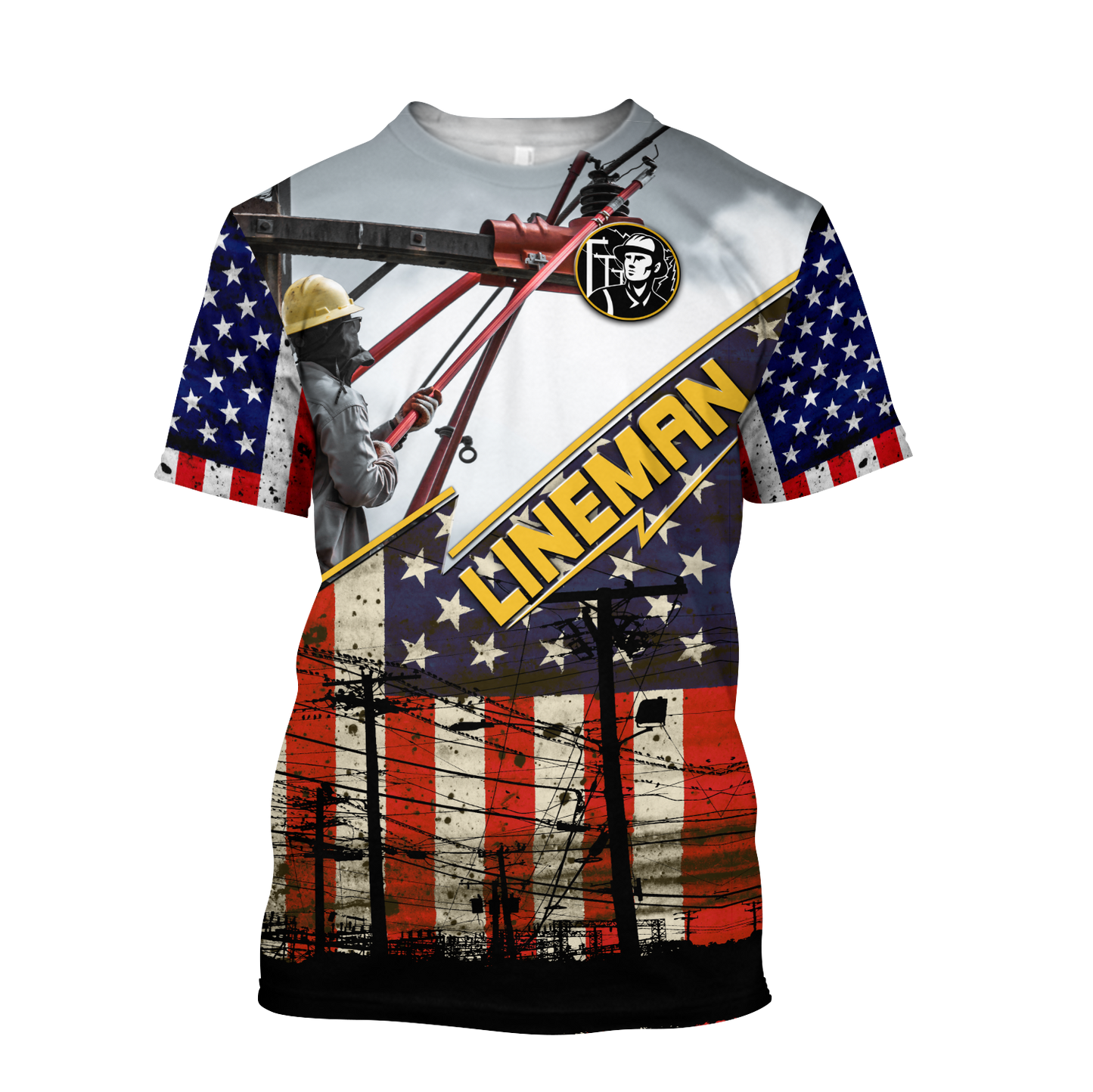 Premium American Lineman All Over Printed Shirts For Men And Women MEI