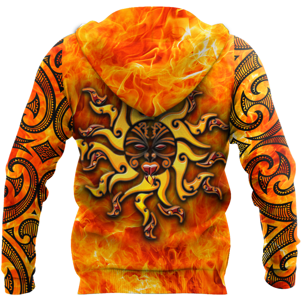 Maori tamanuitera the sun 3d all over printed shirt and short for man and women-Apparel-PL8386-Hoodie-S-Vibe Cosy™