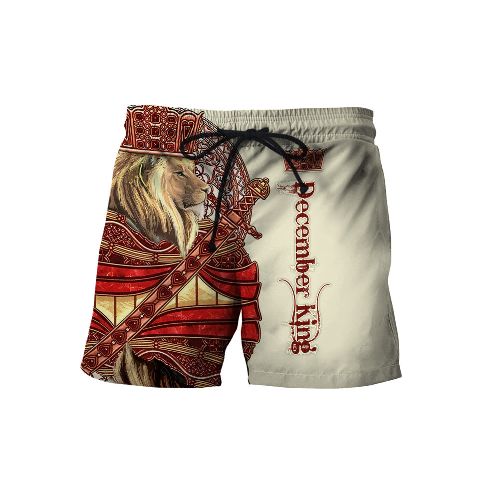 December Lion Royal King 3D All Over Printed Unisex Shirts