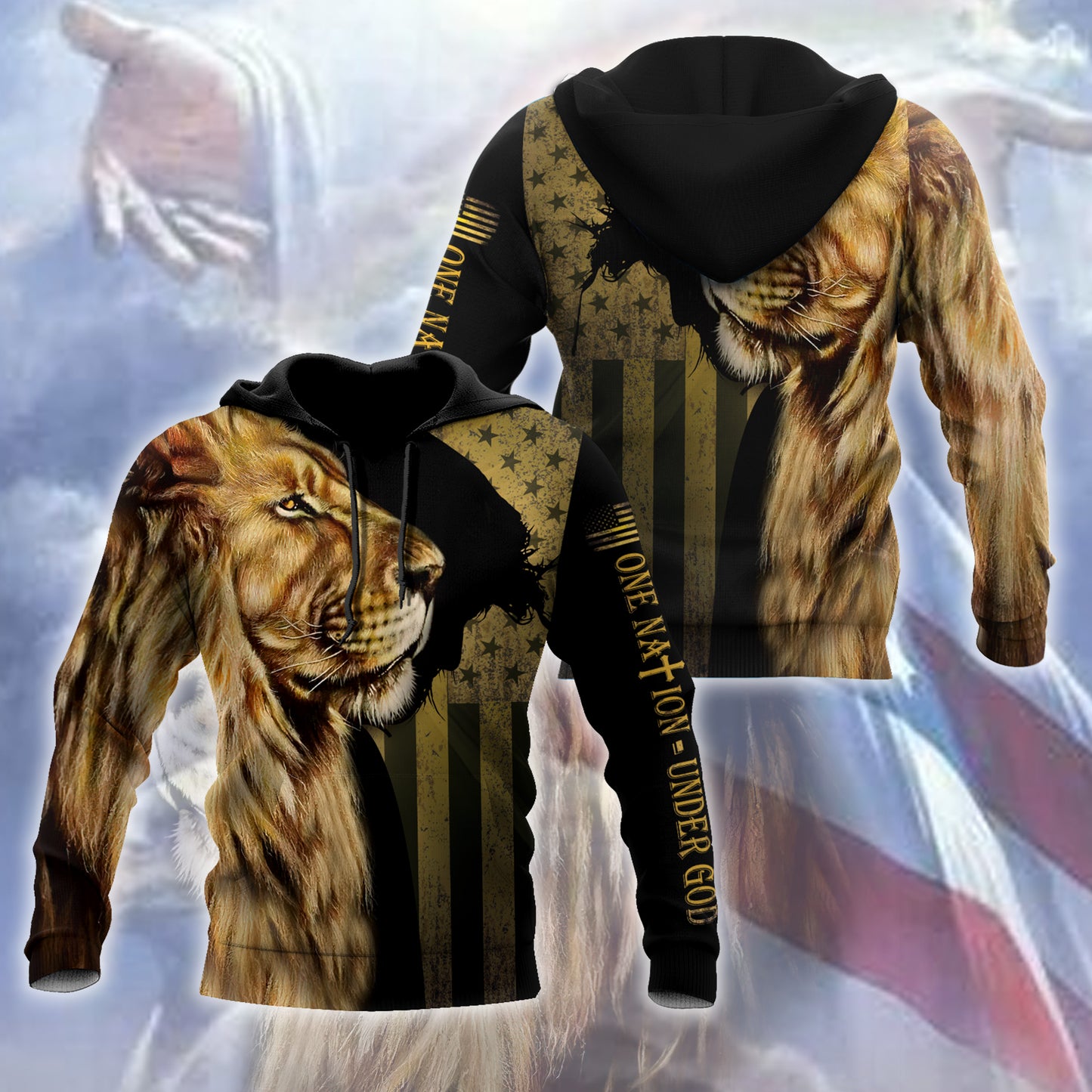 God Bless American - Lion Over Unisex Shirts