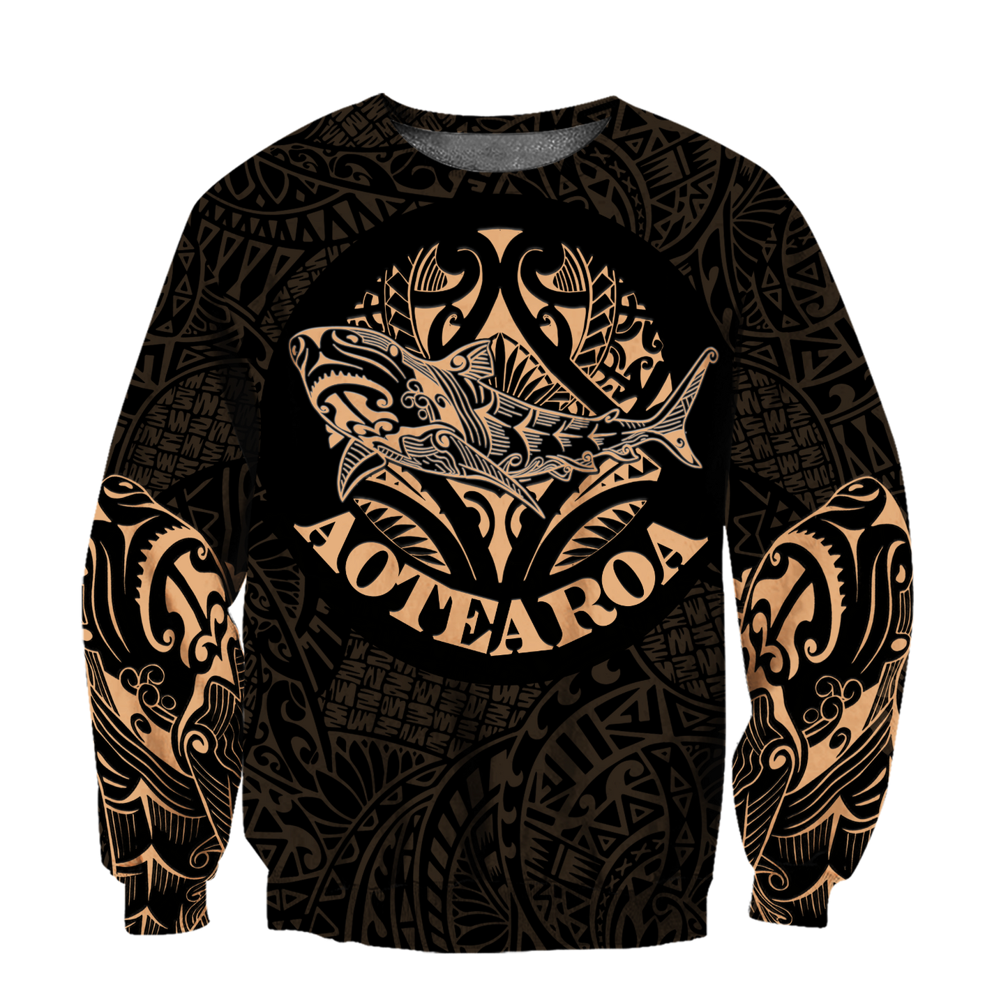 Maori shark tattoo 3d all over printed shirt and short for man and women HHT17072001-Apparel-PL8386-Sweatshirt-S-Vibe Cosy™
