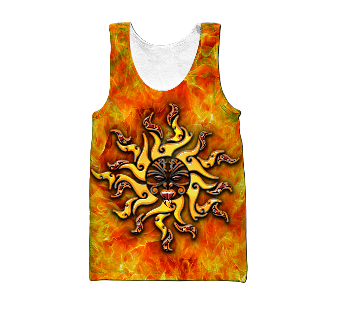 Maori tamanuitera the sun 3d all over printed shirt and short for man and women-Apparel-PL8386-Tank top-S-Vibe Cosy™