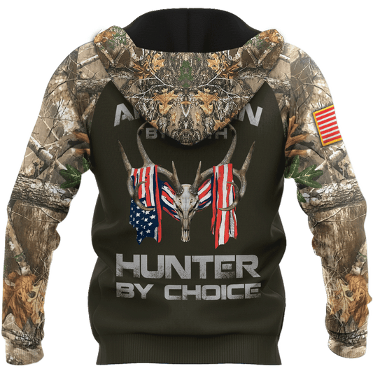 Customized Name American By Birth Hunter By Choice 3D All Over Printed Unisex Shirts