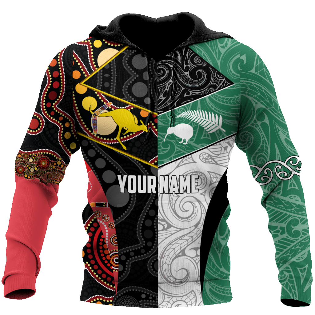 Custom Name Australia Indigenous And New Zealand Maori 3D All Over Printed Unisex