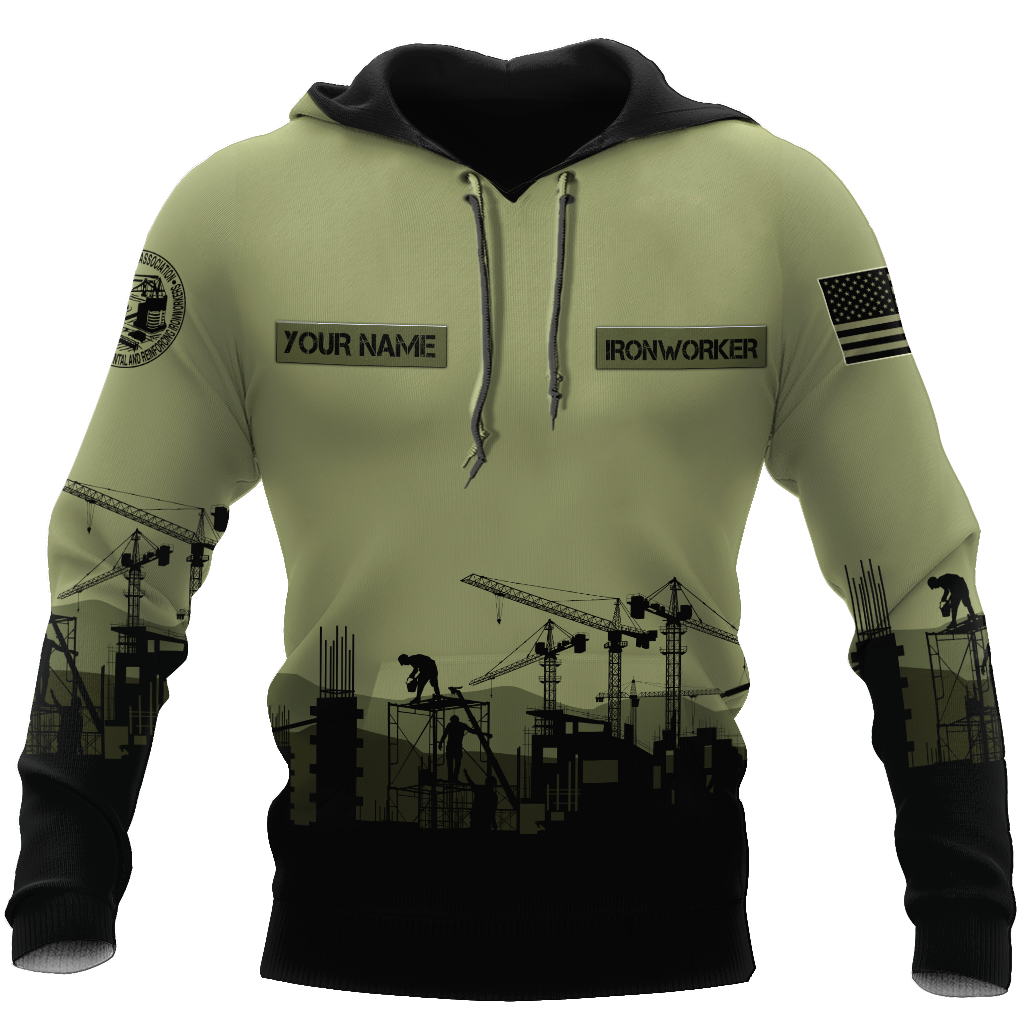Premium Personalized 3D Printed Ironworker Shirts
