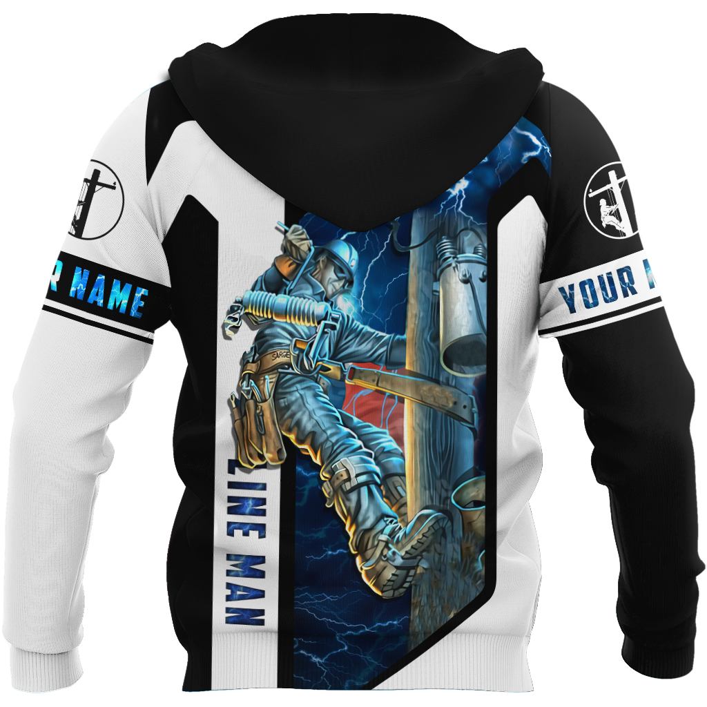 Premium Personalized 3D Print Lineman Shirts MEI