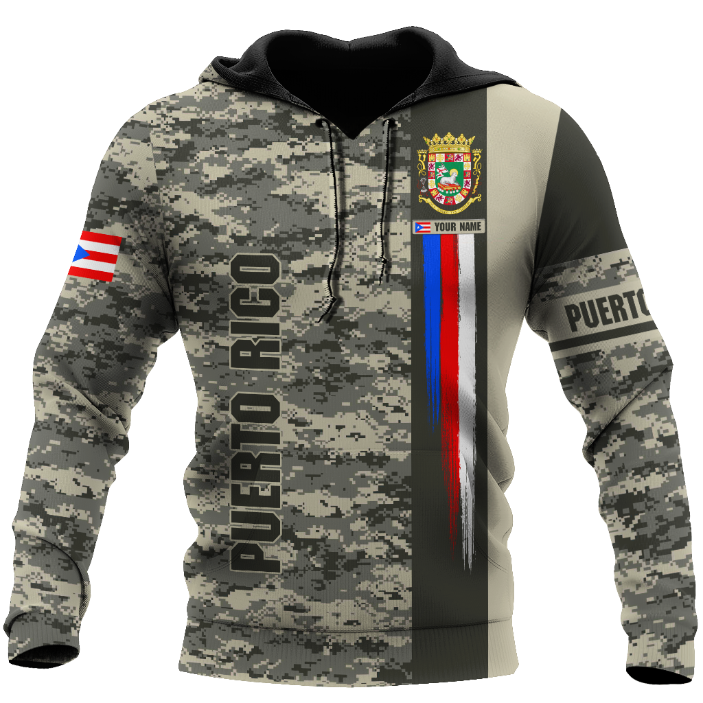 Customize Name Puerto Rico 3D All Over Printed Unisex Shirts