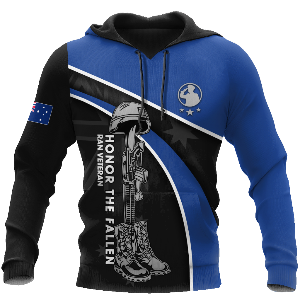 Lest we forget Honor the fallen RAN Veteran 3D print shirts