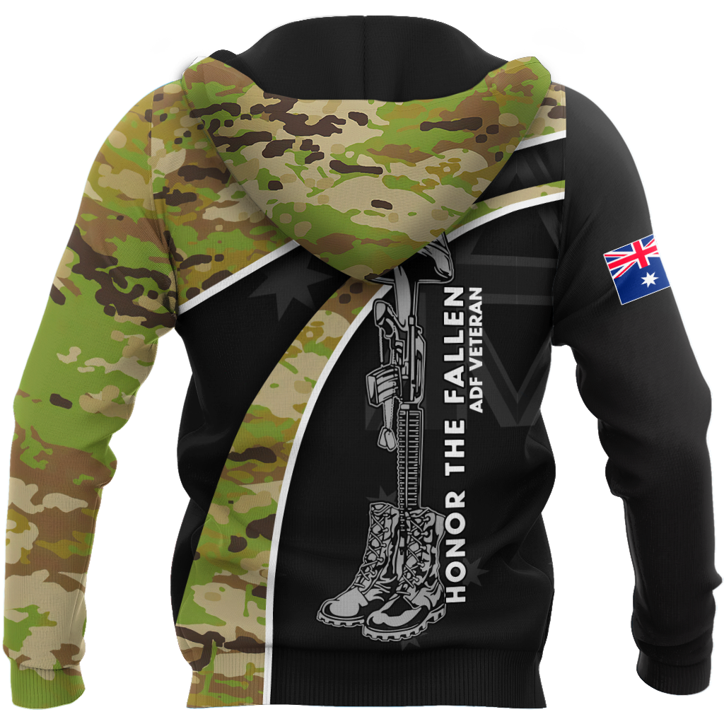 Lest we forget Honor the fallen ADF Veteran 3D print shirts