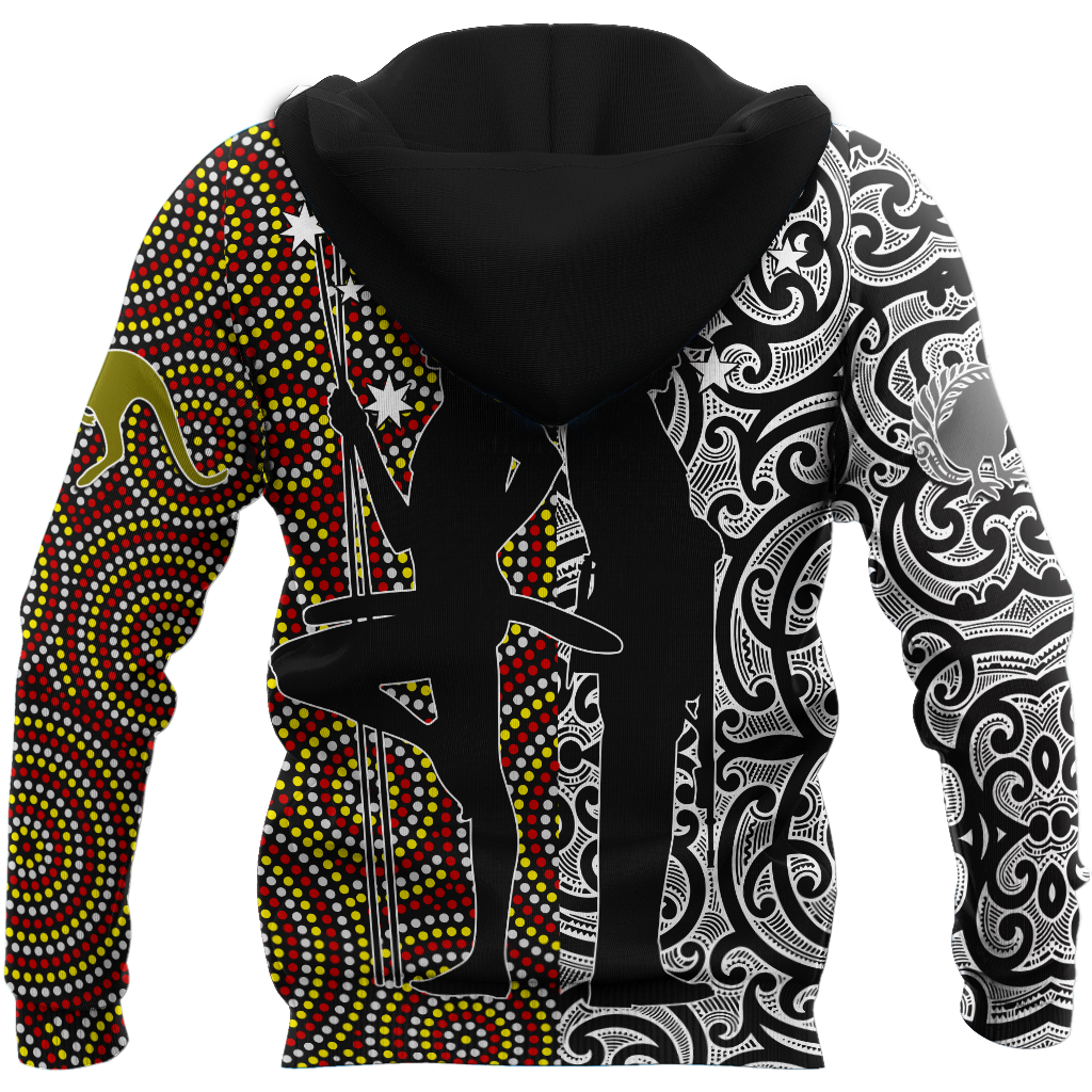Anzac Day Australia Aboriginal And New Zealand Maori 3D All Over Printed Unisex