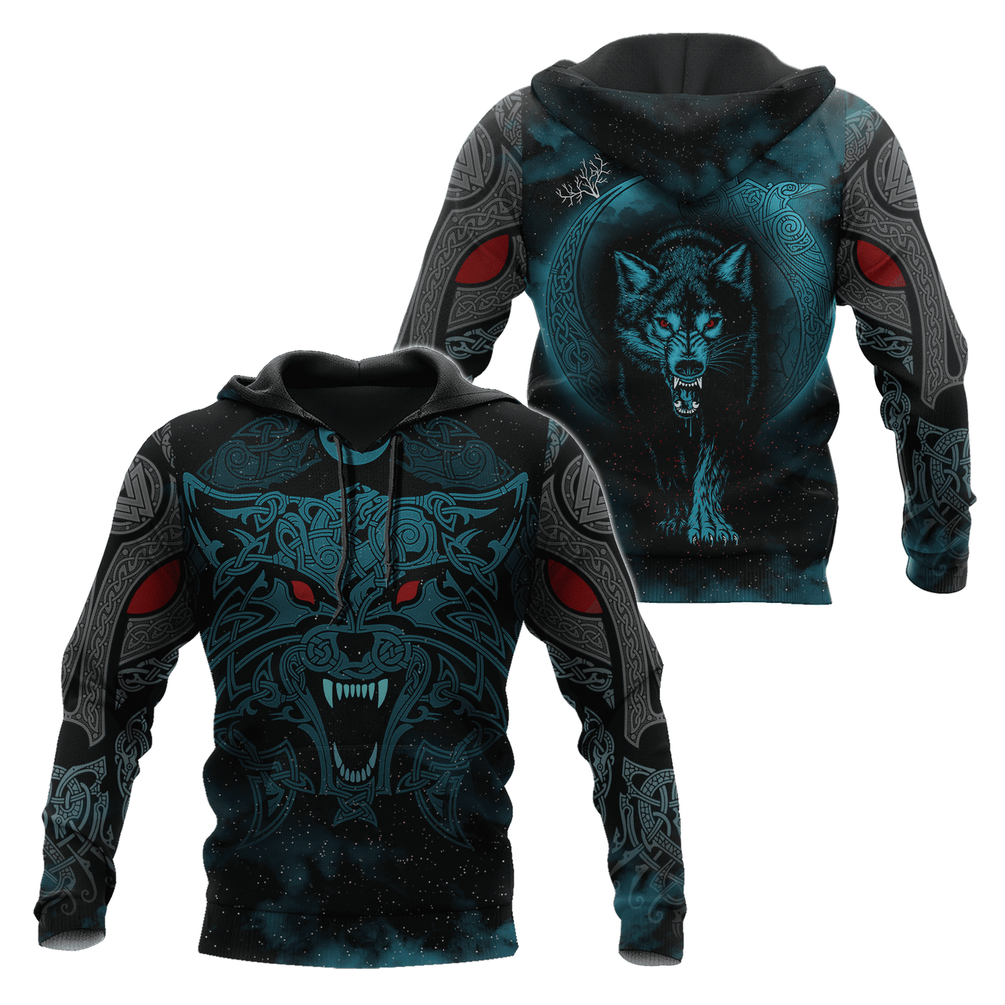 Wolf Viking 3D All Over Printed Unisex Shirts