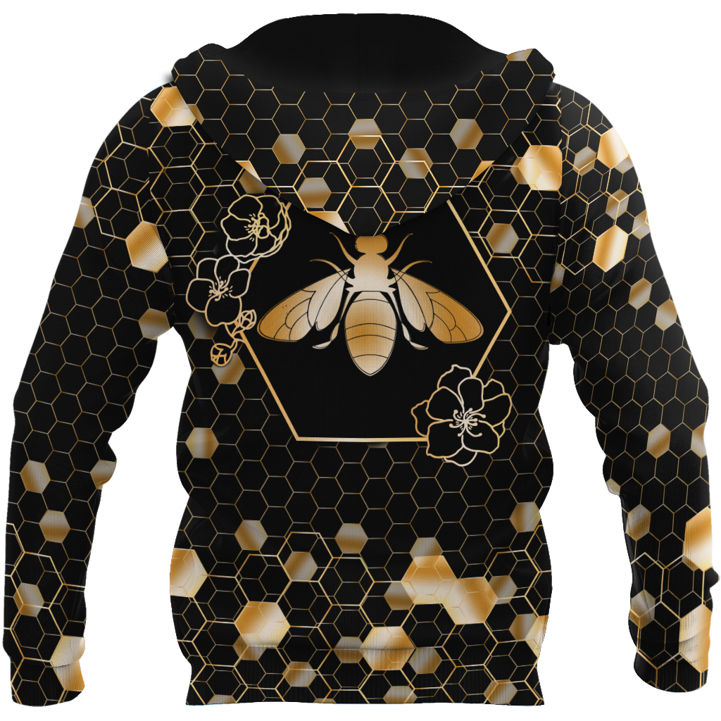 Premium Unisex All Over Printed Golden Bee Shirts MEI