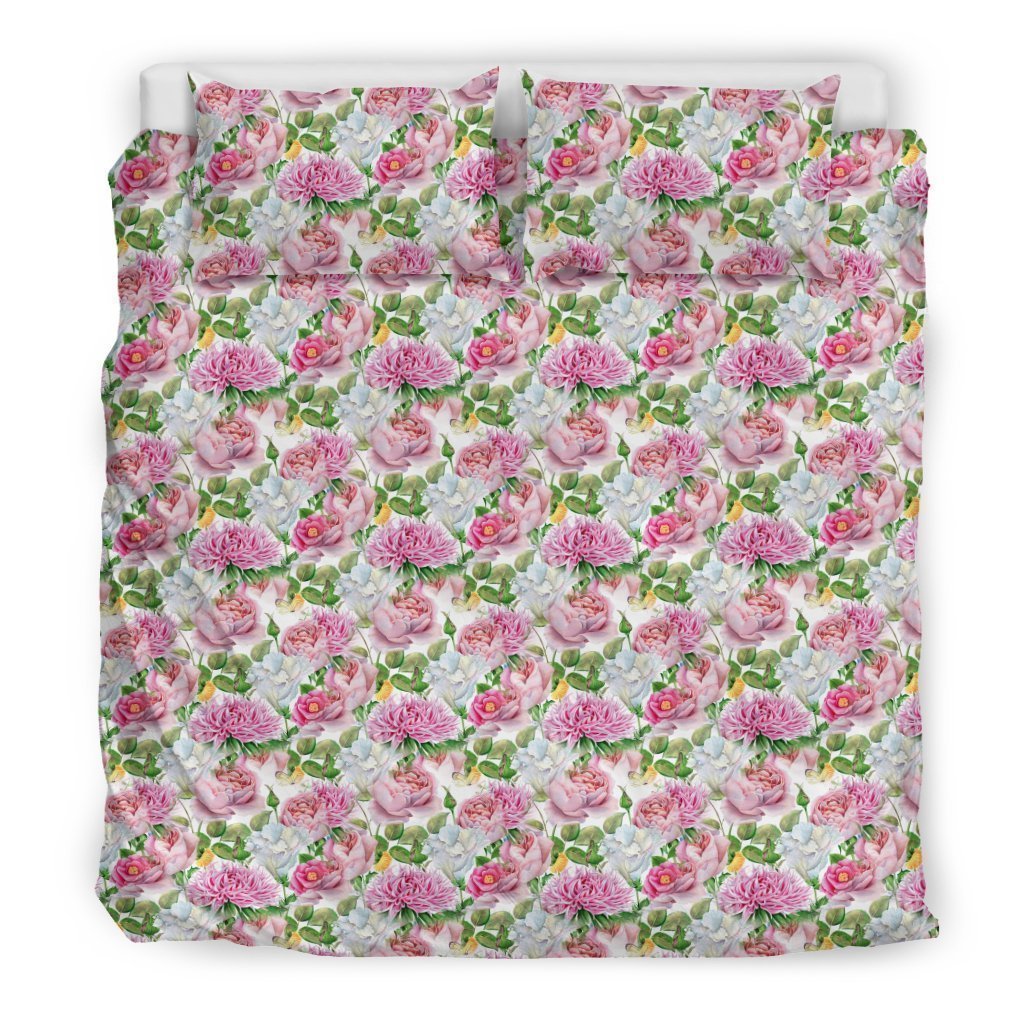 Watercolor Floral Bedding Set-6teenth World™-Bedding Set-US King-Vibe Cosy™