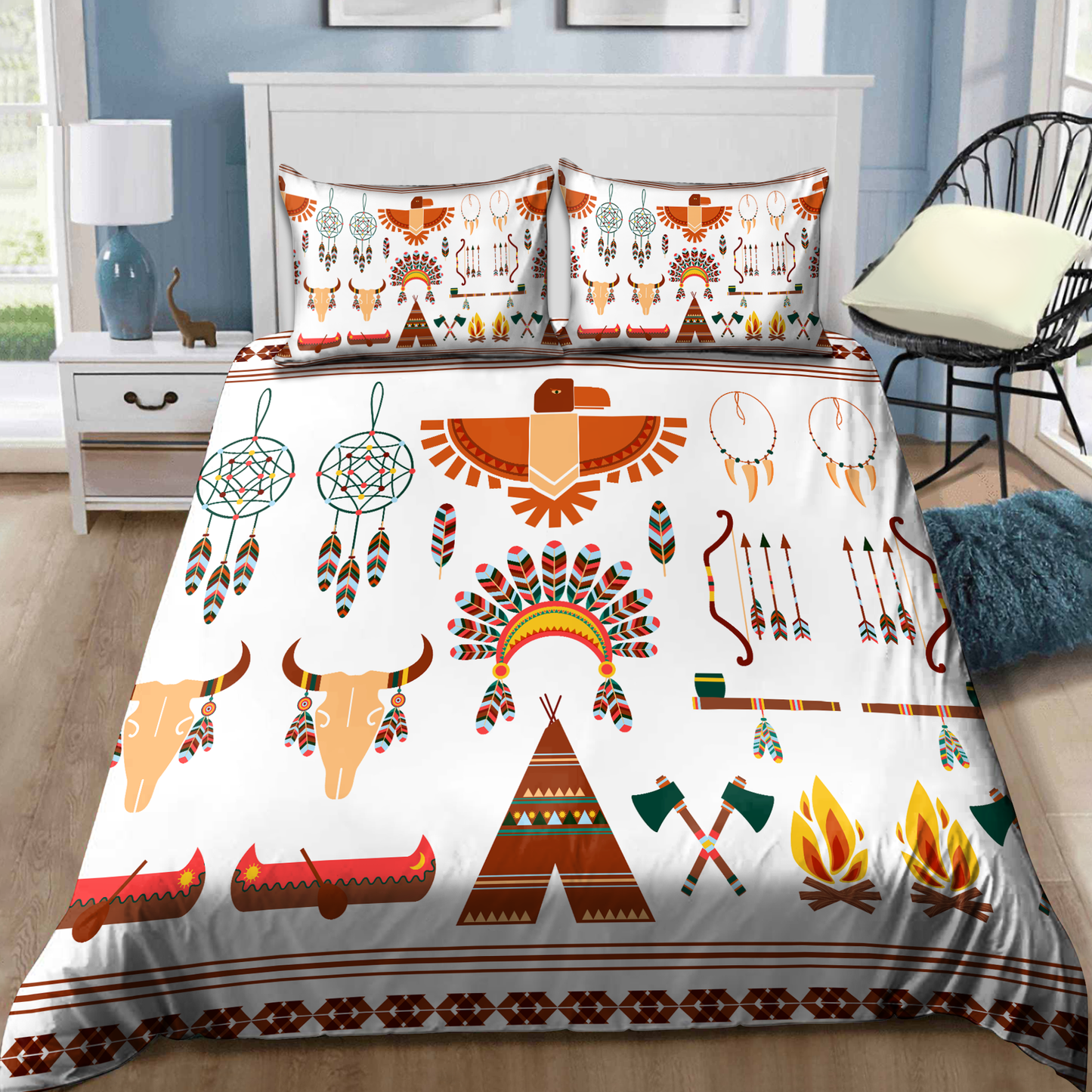 Native American 3D All Over Printed Bedding Set