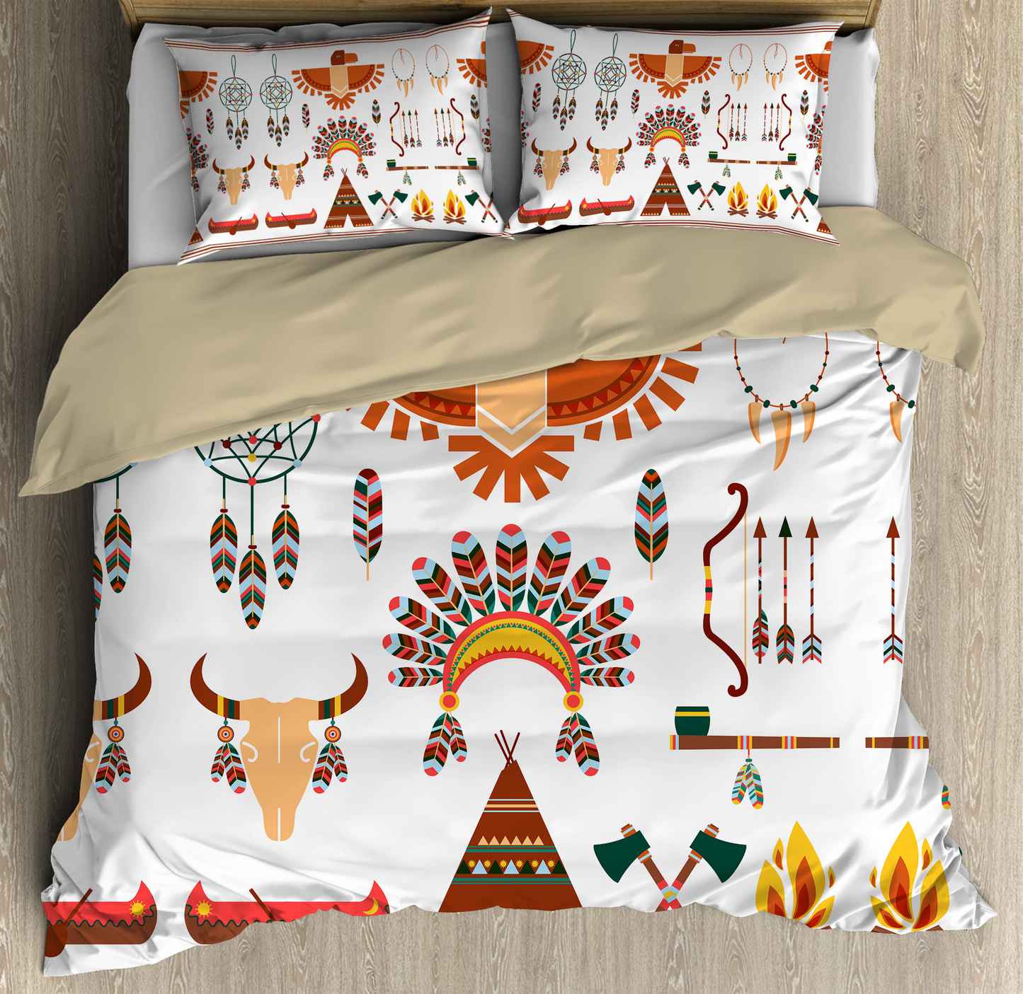 Native American 3D All Over Printed Bedding Set
