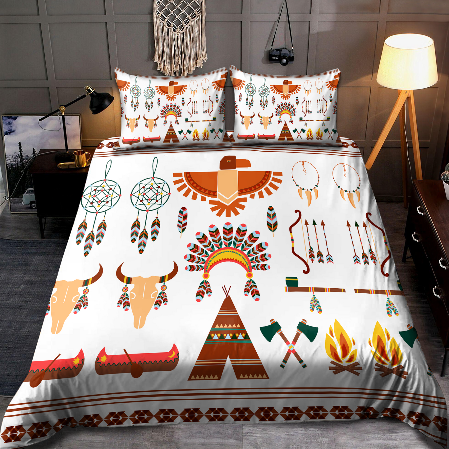 Native American 3D All Over Printed Bedding Set