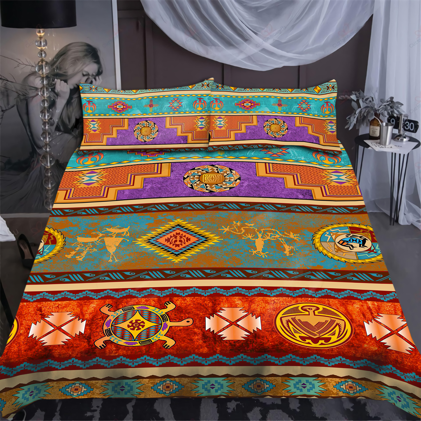 Native American 3D All Over Printed Bedding Set