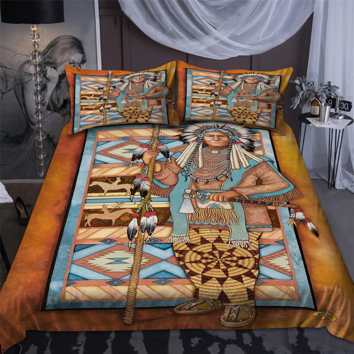 Native American 3D All Over Printed Bedding Set