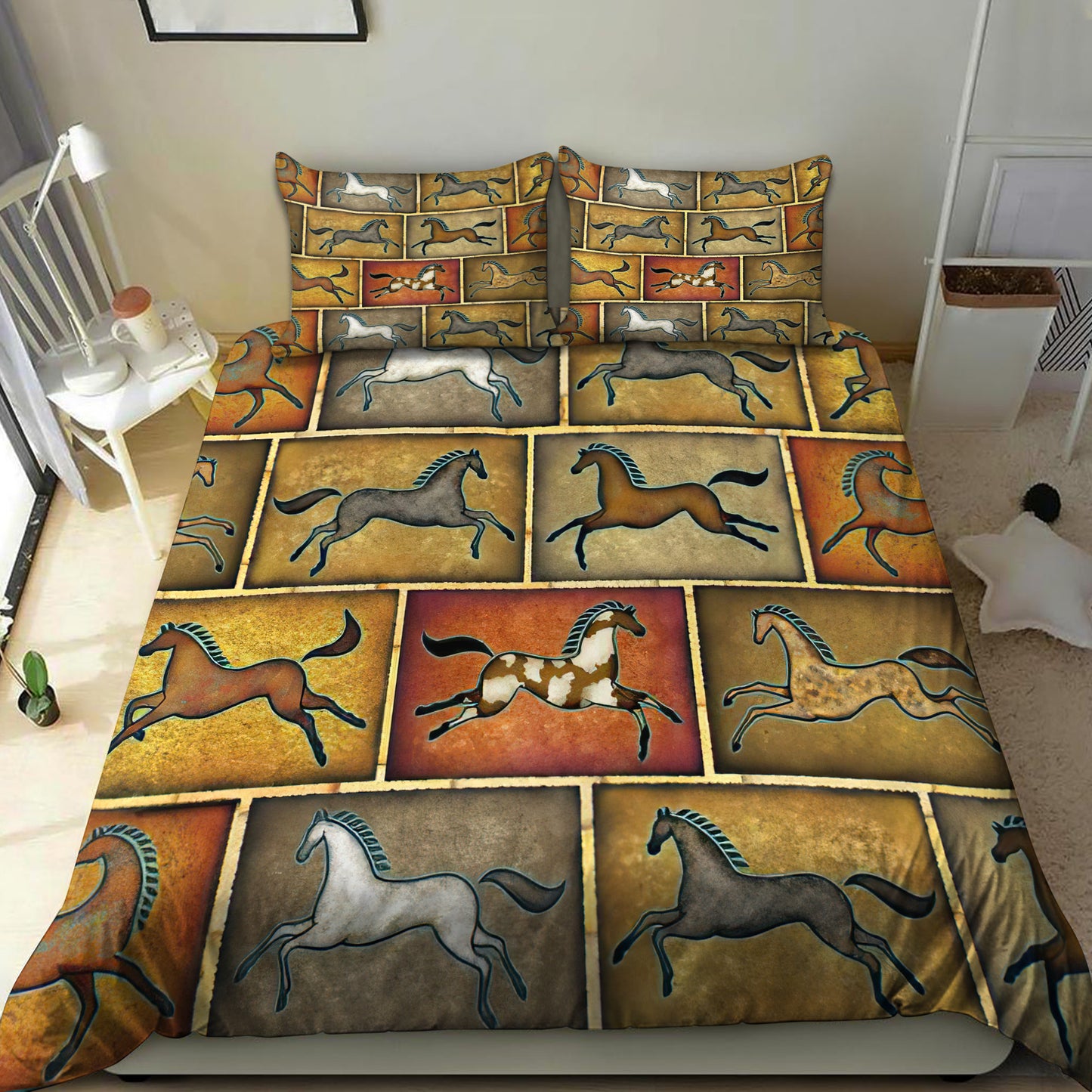Horse Native 3D All Over Printed Bedding Set